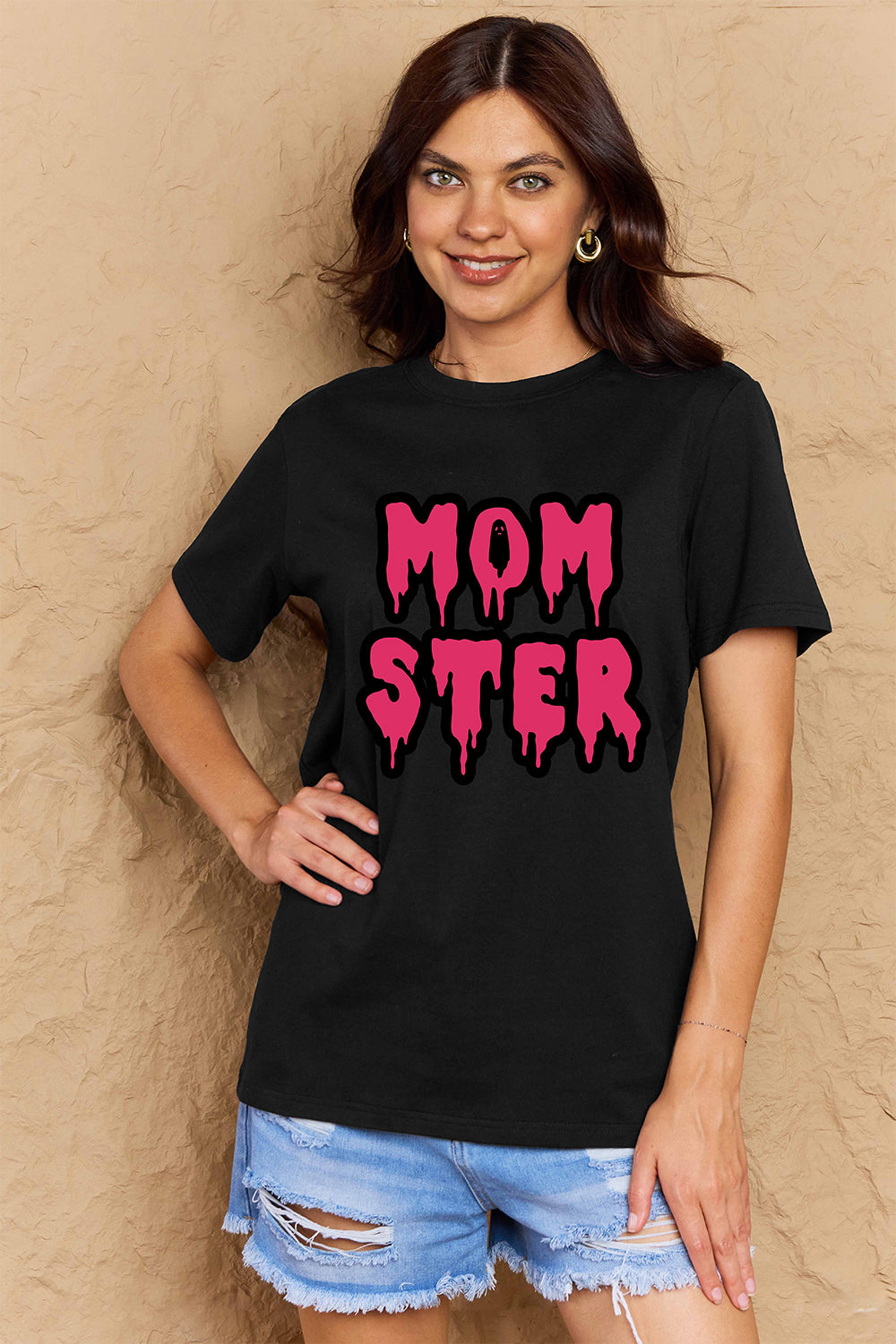 Simply Love Full Size MOM STER Graphic Cotton T-Shirt