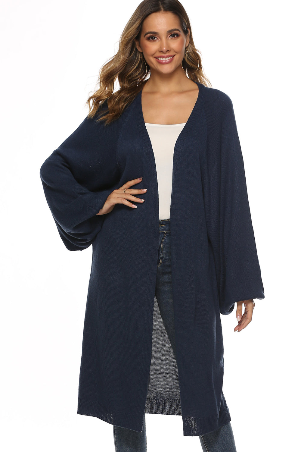 Long Sleeve Open Front Cardigan